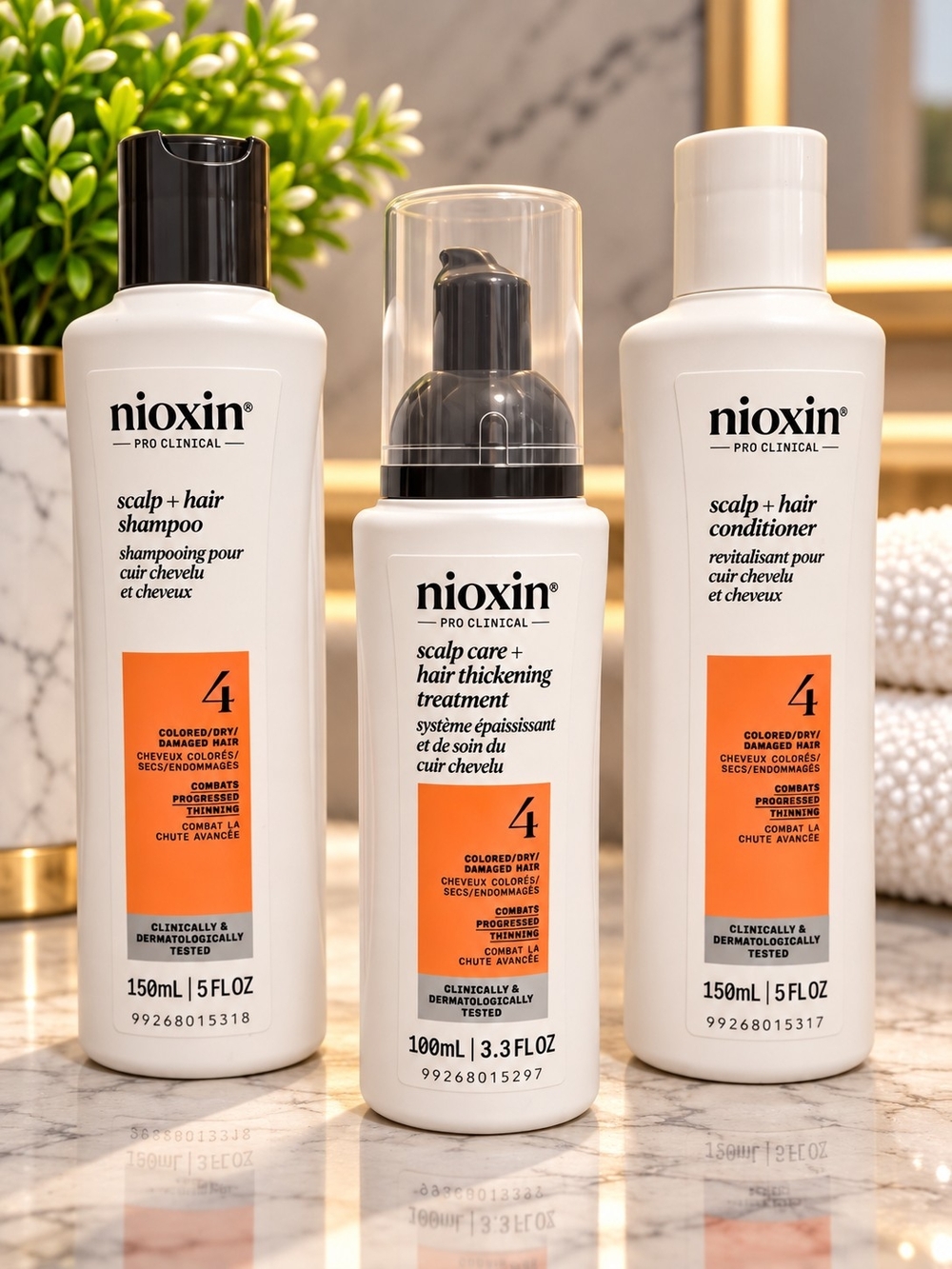 Nioxin Pro Clinical System 4 Thickening Kit for Thinning Hair NEW